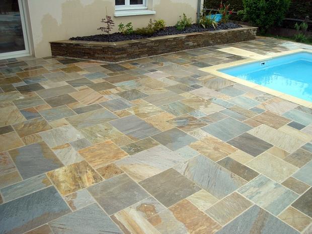dallage terrasse pierre naturelle